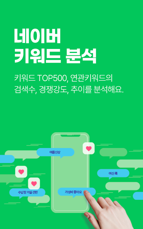 네이버 키워드 분석